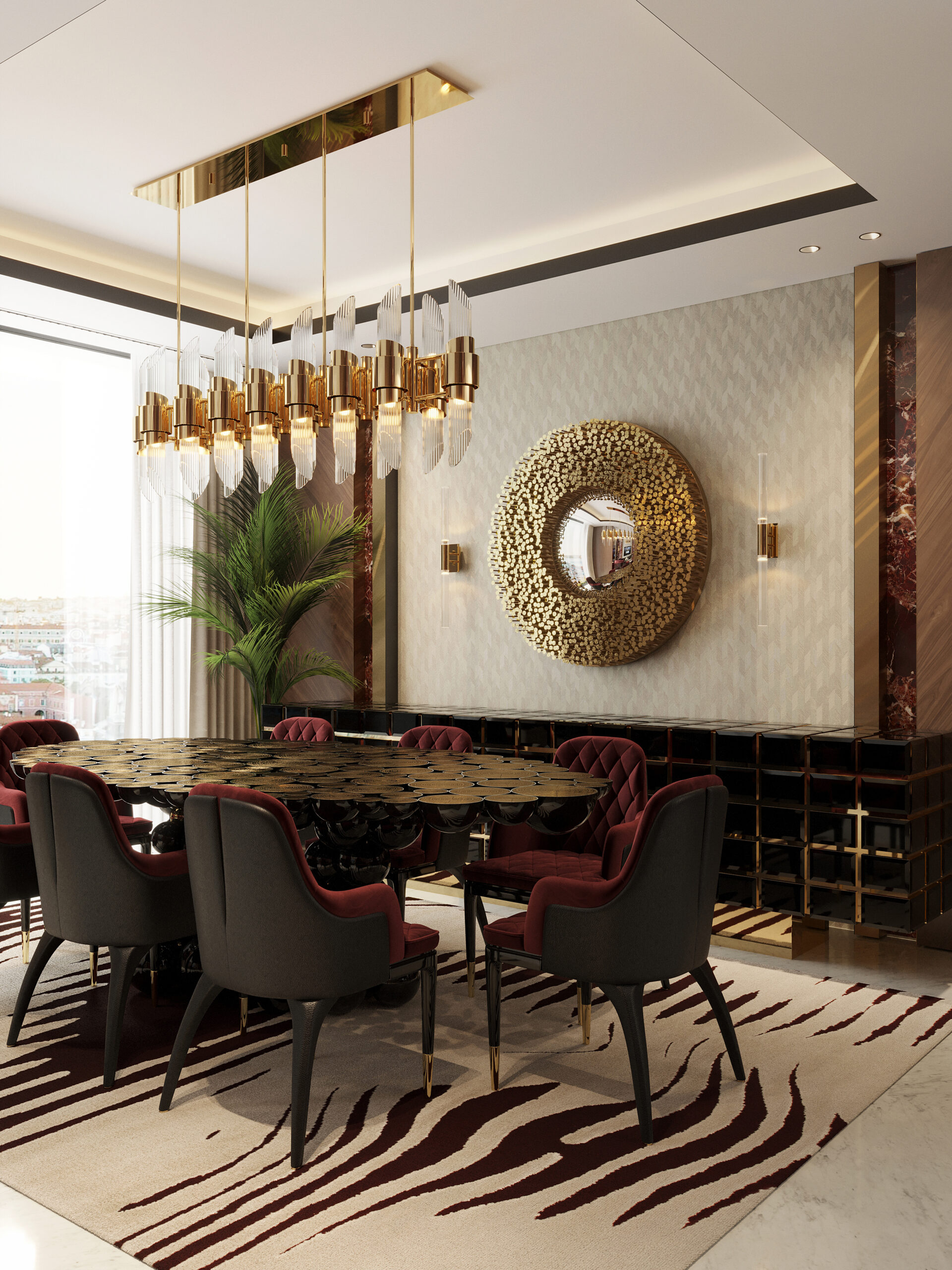 Luxury living room interior